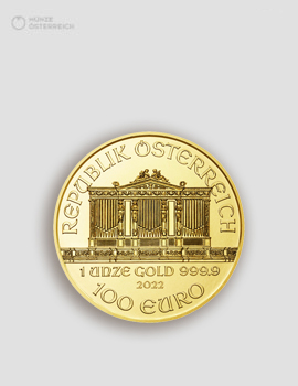 1 Unze Gold Philharmoniker aktueller Jahrgang – Münze Österreich