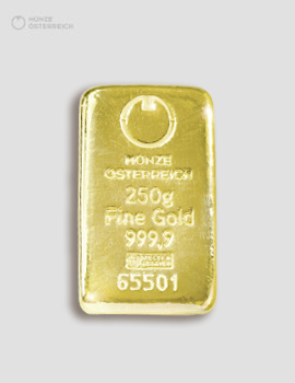250g Goldbarren  – Münze Österreich