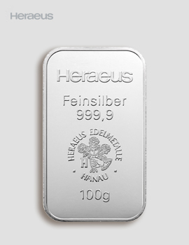 100g Silberbarren