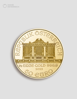 1/2 Unze Gold Wiener Philharmoniker – Münze Österreich