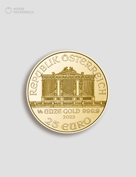 1/4 Unze Gold Wiener Philharmoniker – Münze Österreich