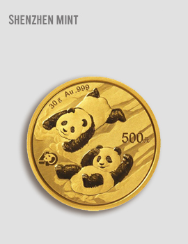 30g Gold China Panda