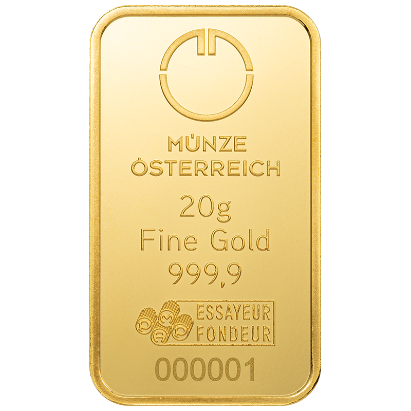 20g Goldbarren – Münze Österreich